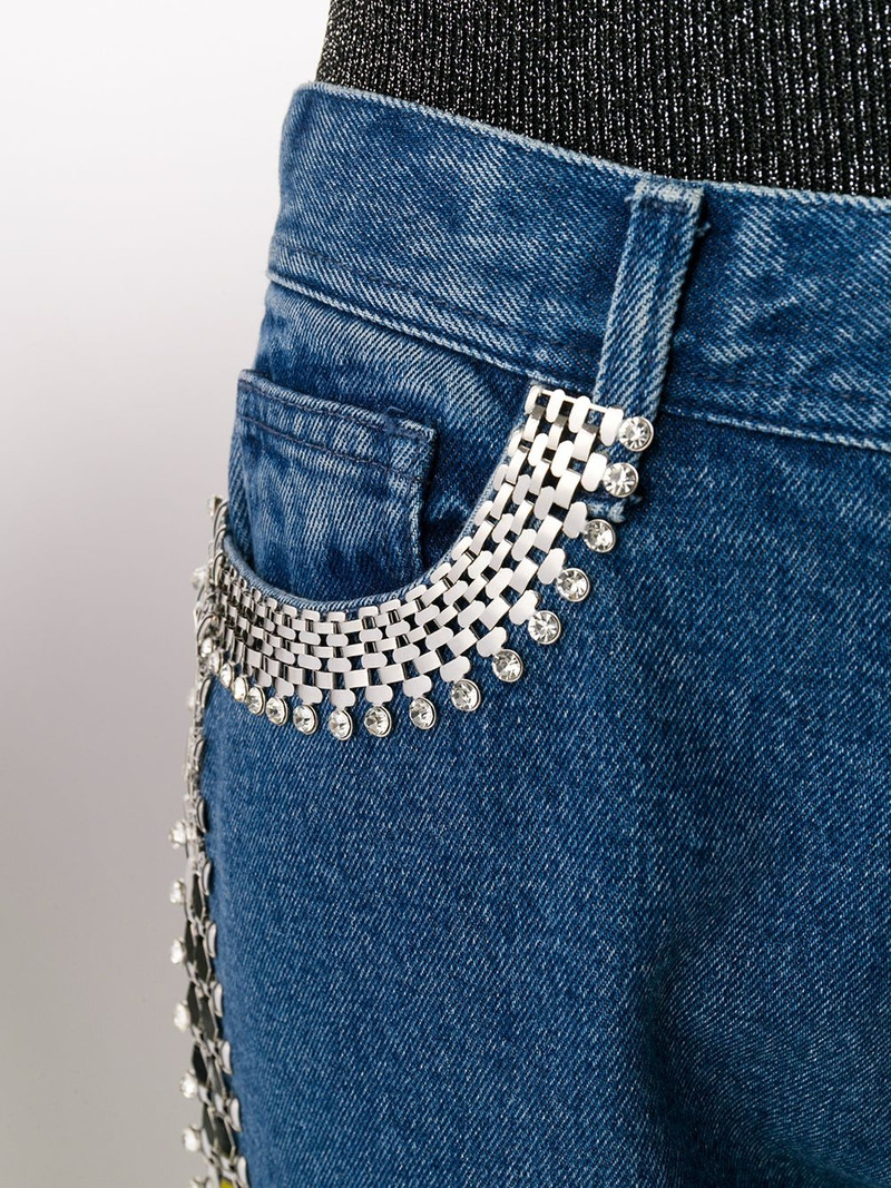 embellished side-stripe jeans 5