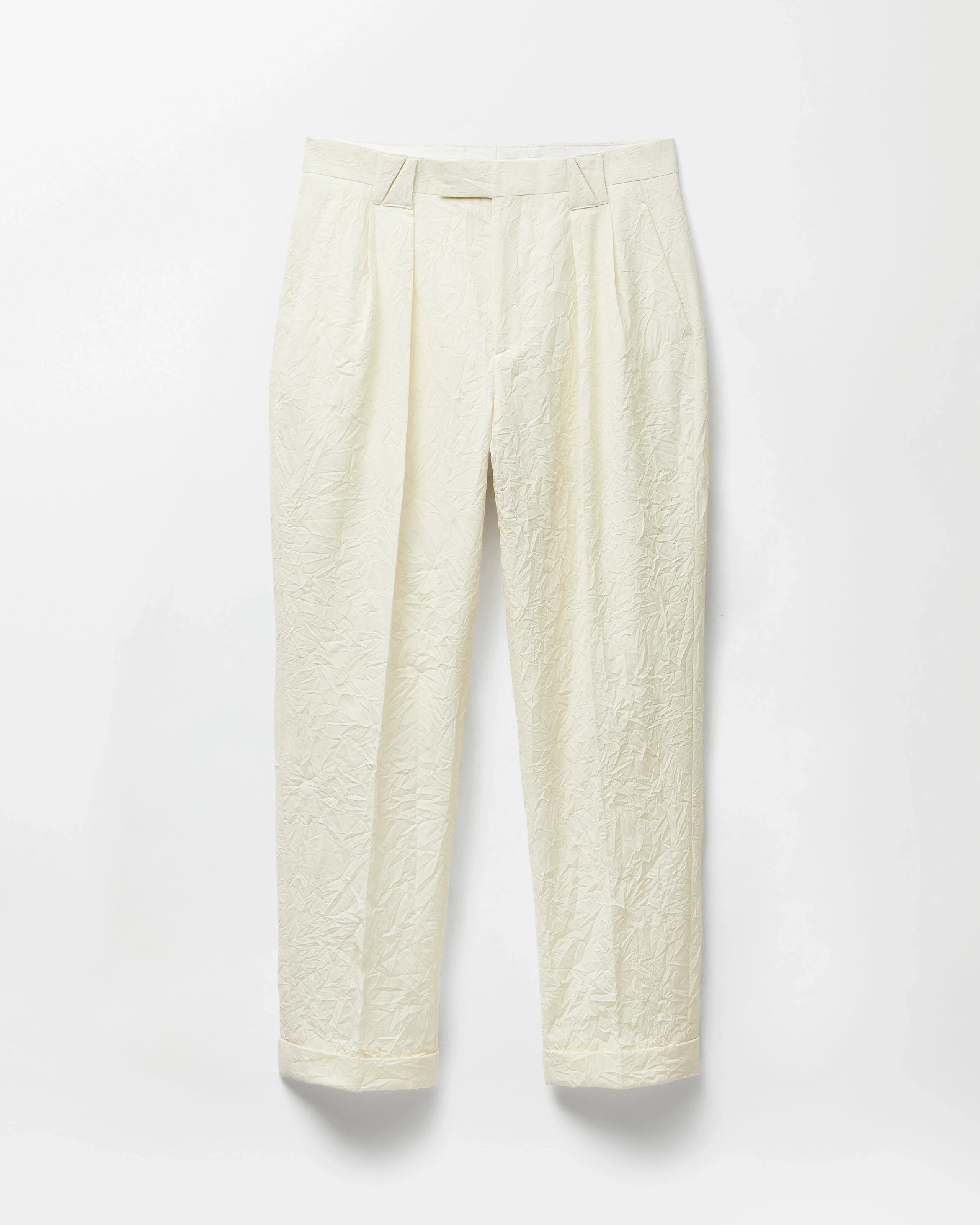 Wool Creased Formal Pants - 1