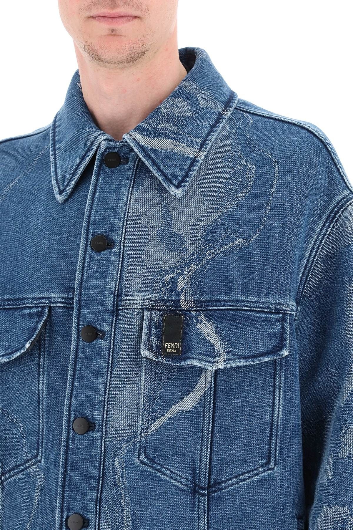 JACQUARD DENIM JACKET - 5