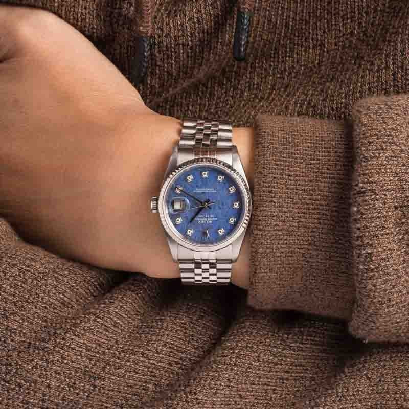 Rolex Datejust 16234 Diamond Sodalite Dial - 5