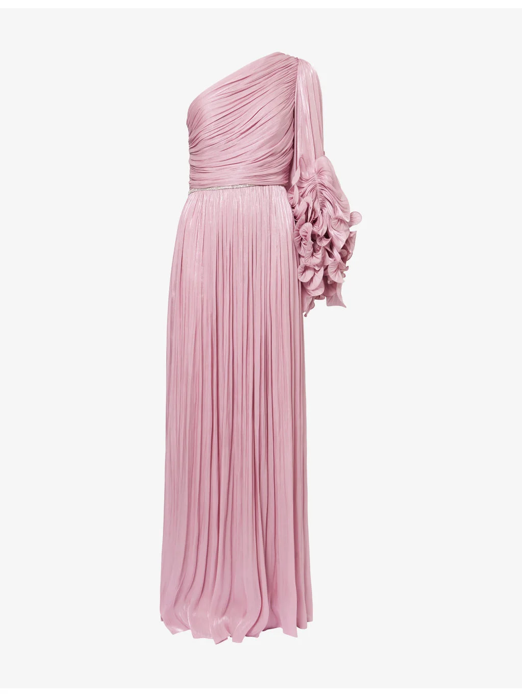 Aziza Asymmetric Woven Gown - 1