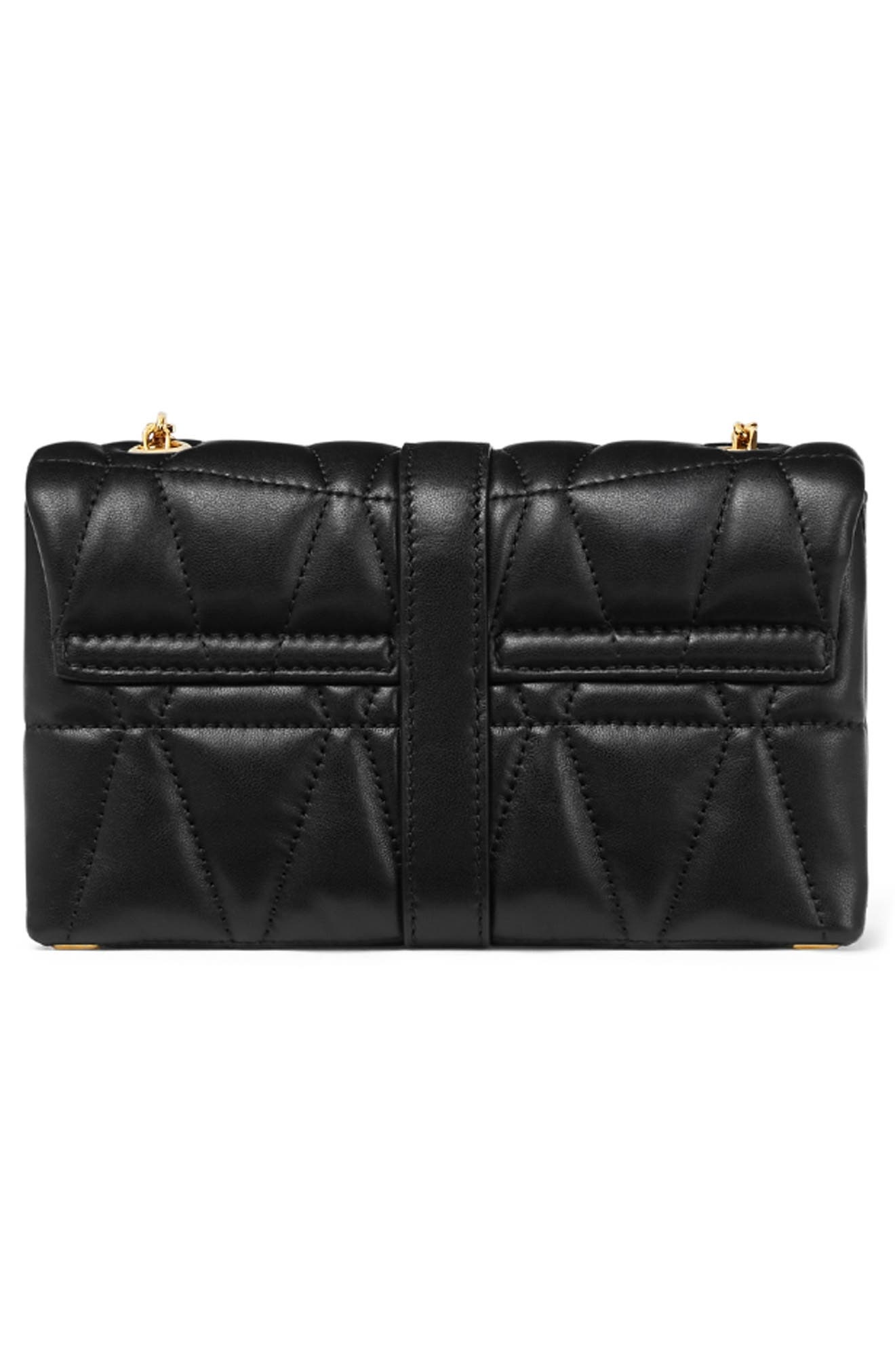 Versace Mini Kleio Quilted Leather Shoulder Bag in Black Versace Gold at Nordstrom - 2