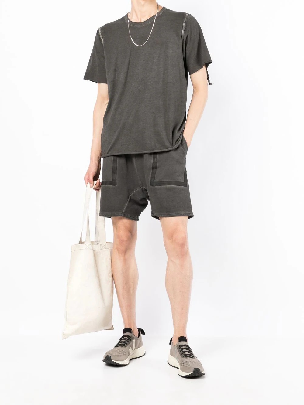 drawstring track shorts - 2