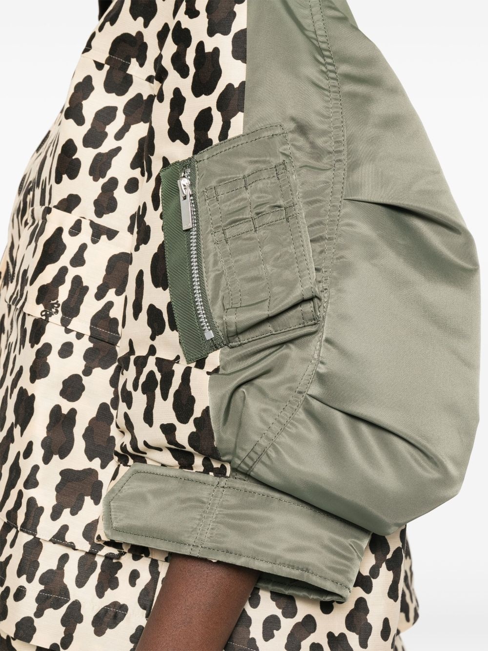 leopard-print bomber jacket - 5