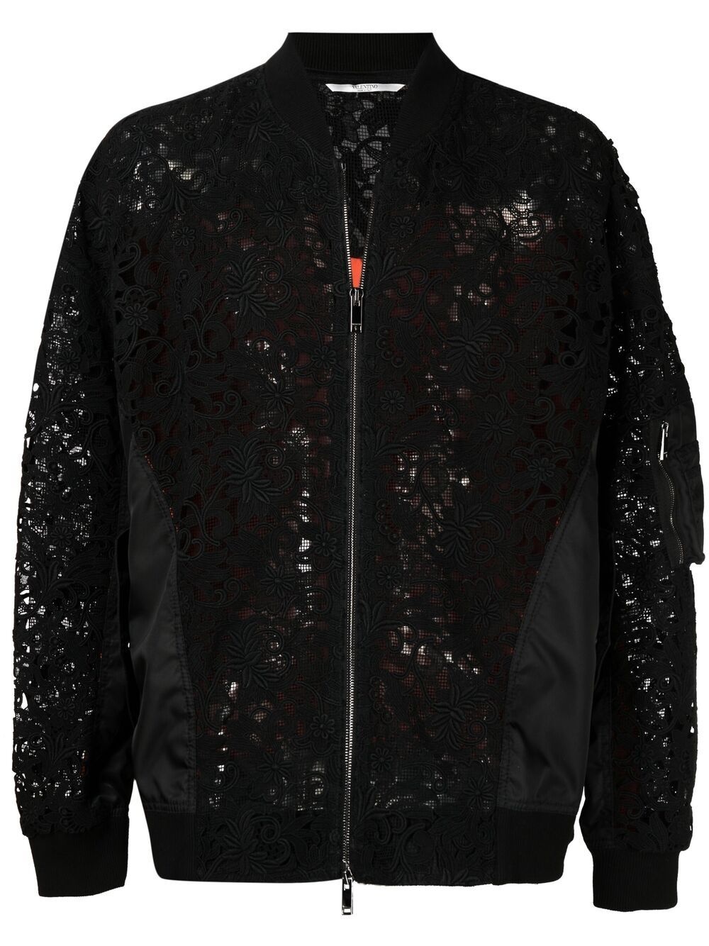 lace bomber jacket - 1