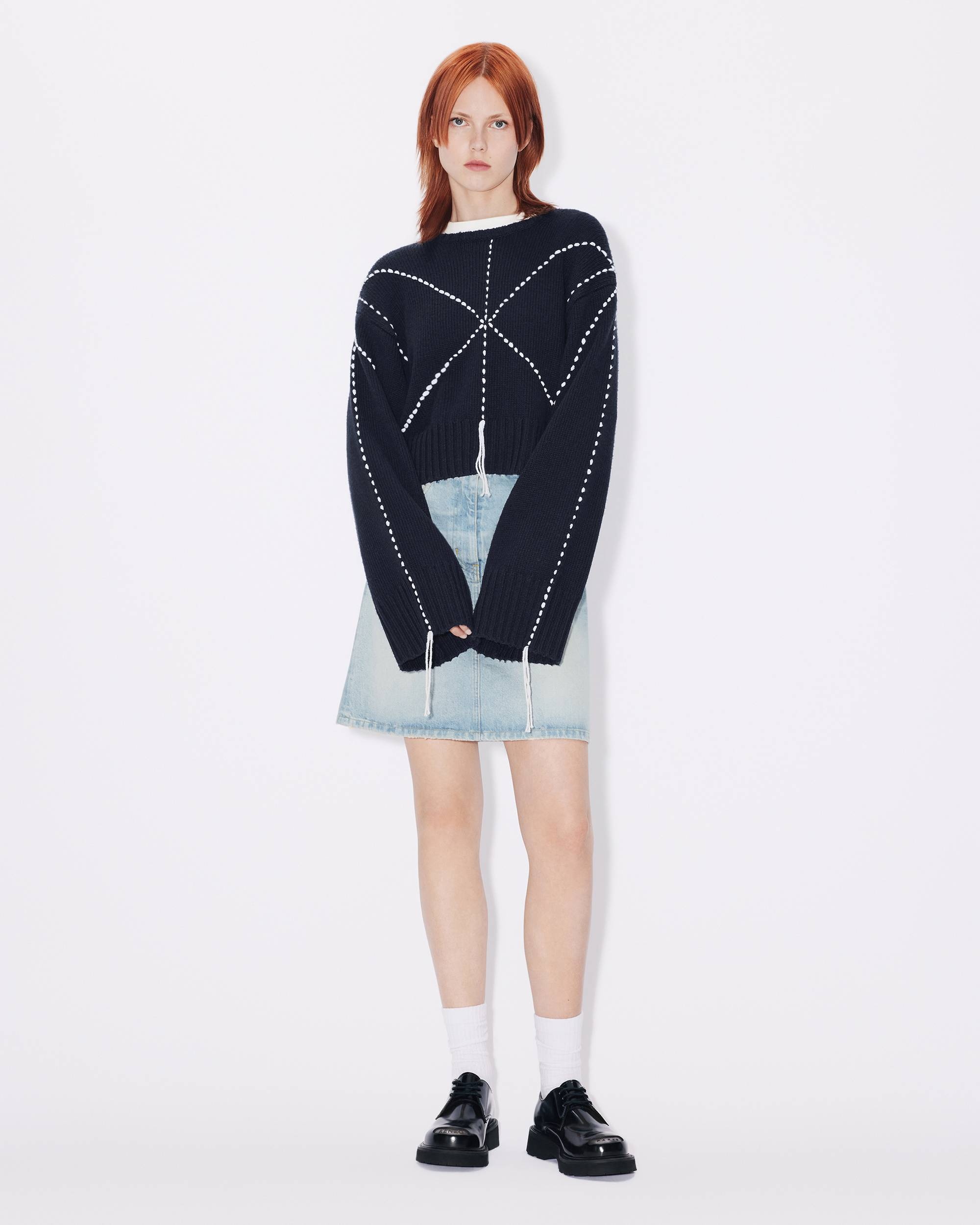 'KENZO Sashiko Stitch' embroidered jumper - 5