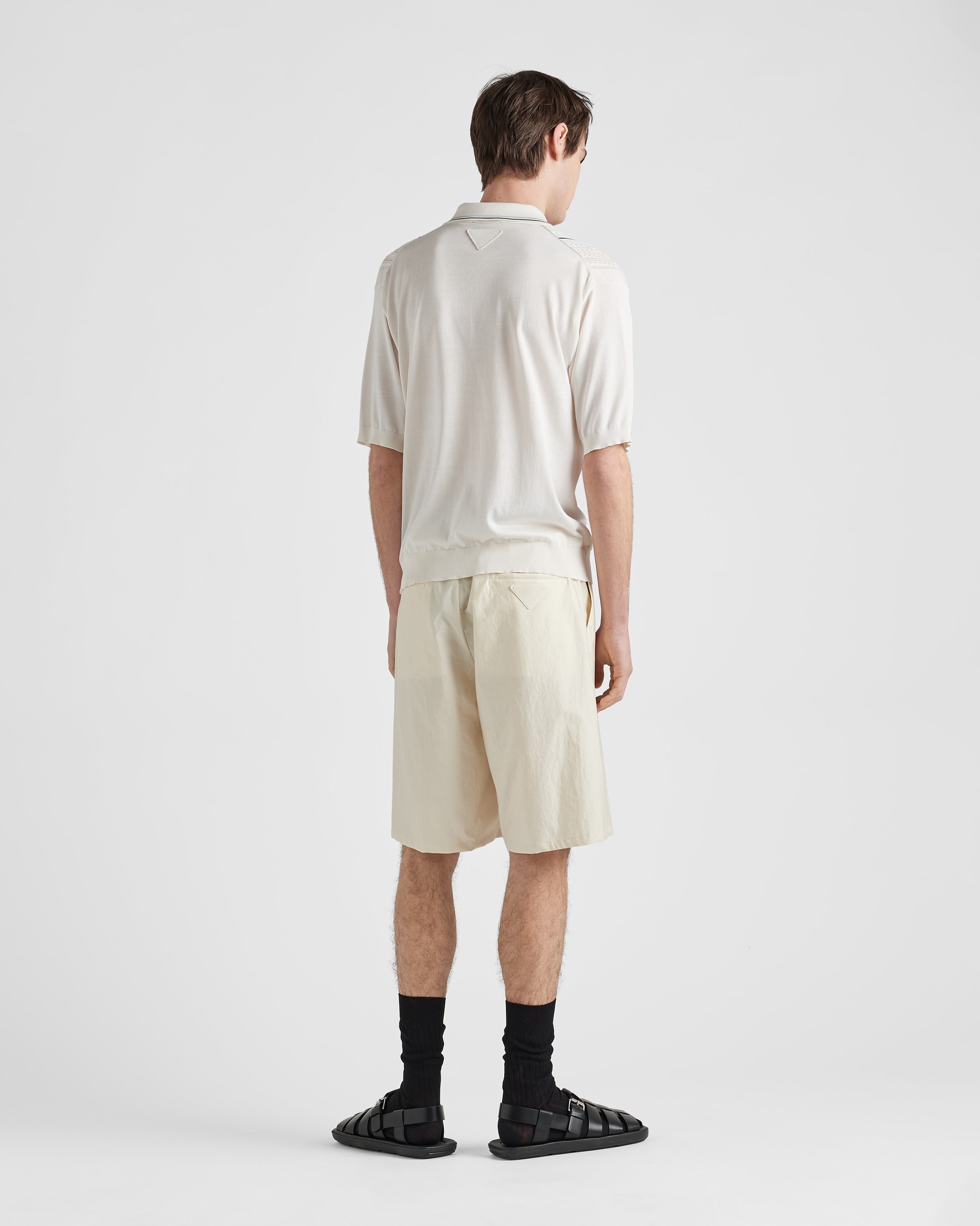 Silk and cotton polo shirt - 5