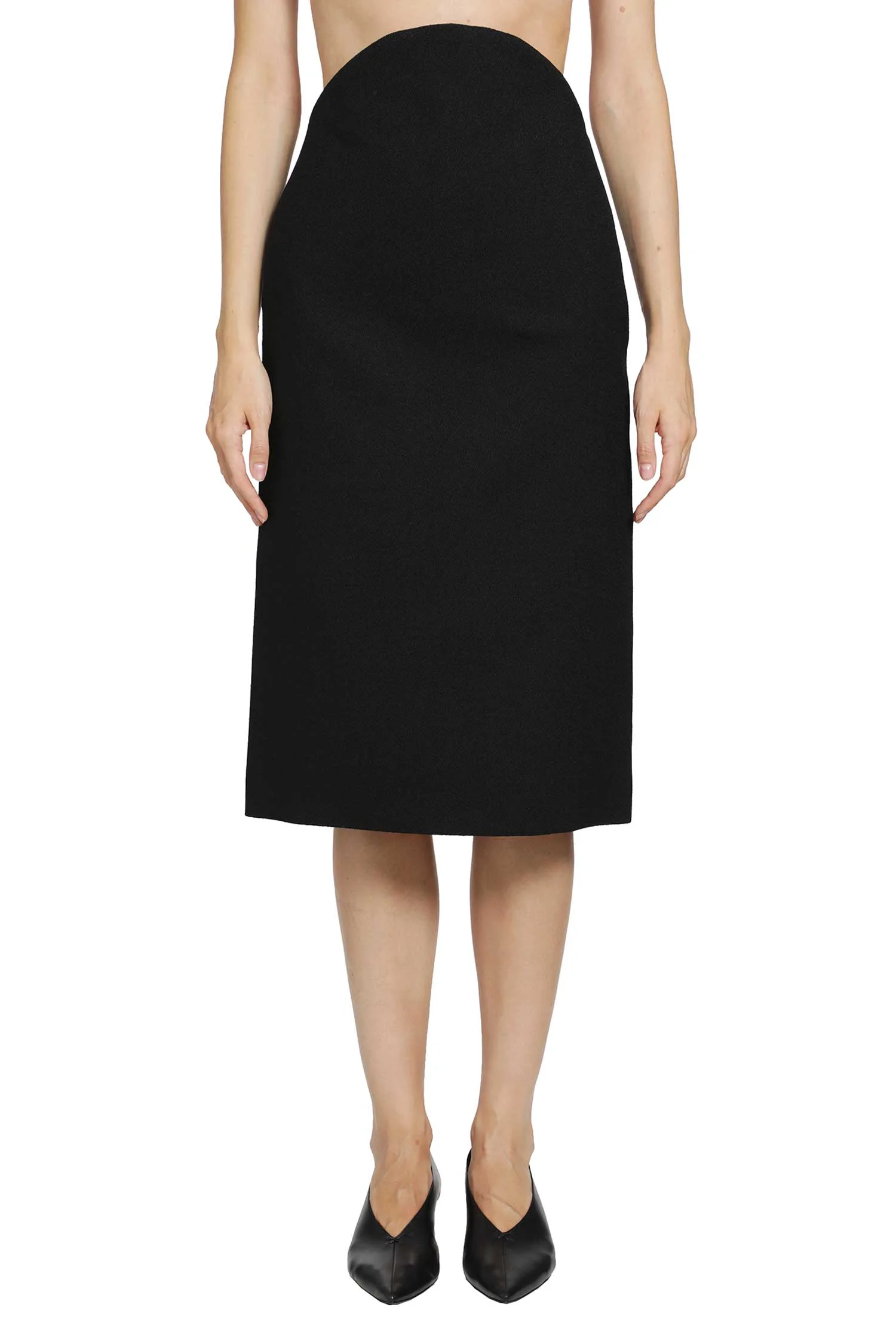 Wool Sablé Skirt - 1