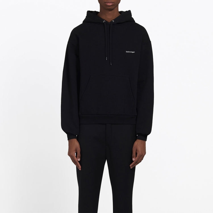 Men's Balenciaga Chest White Black Small logo Black 556145TYK271000 - 2