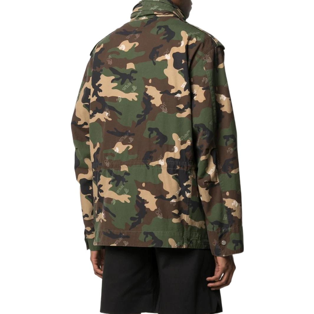 Off white camo field jacket best sale