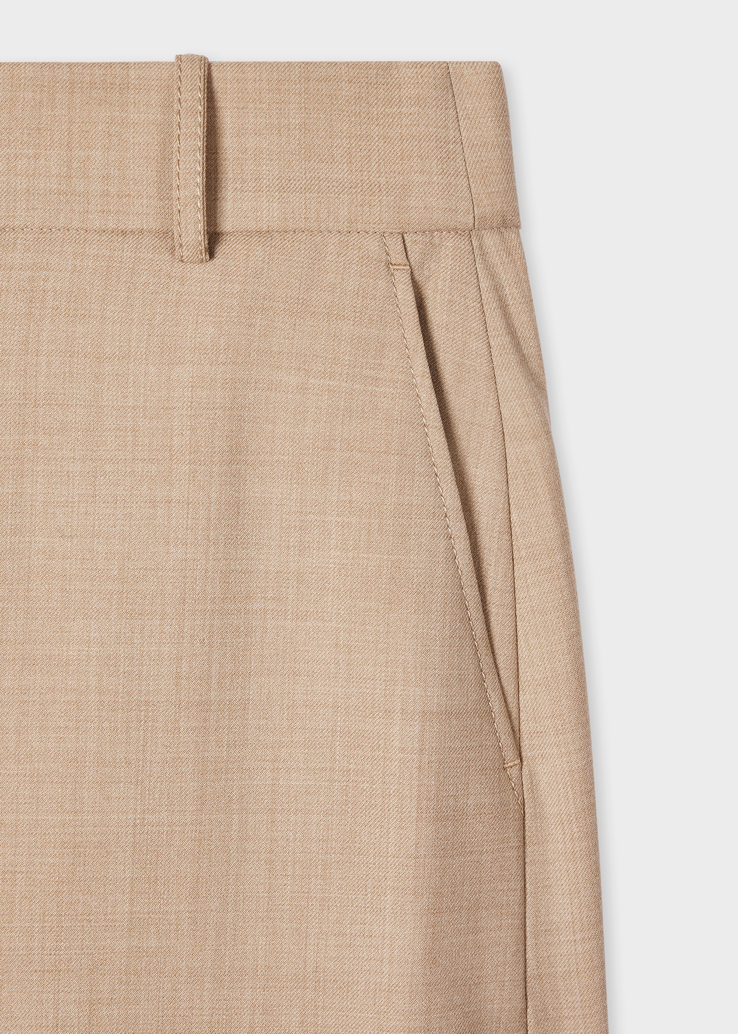 A Suit To Travel In - Women's Stone Wool Waistcoat & Tailored Skirt - 6