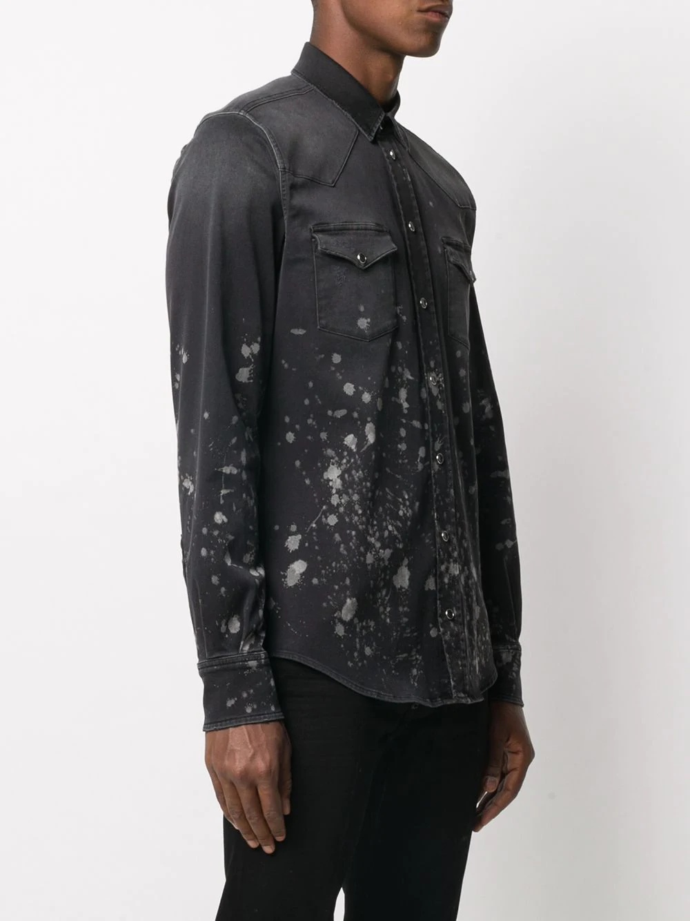 splatter effect shirt - 3