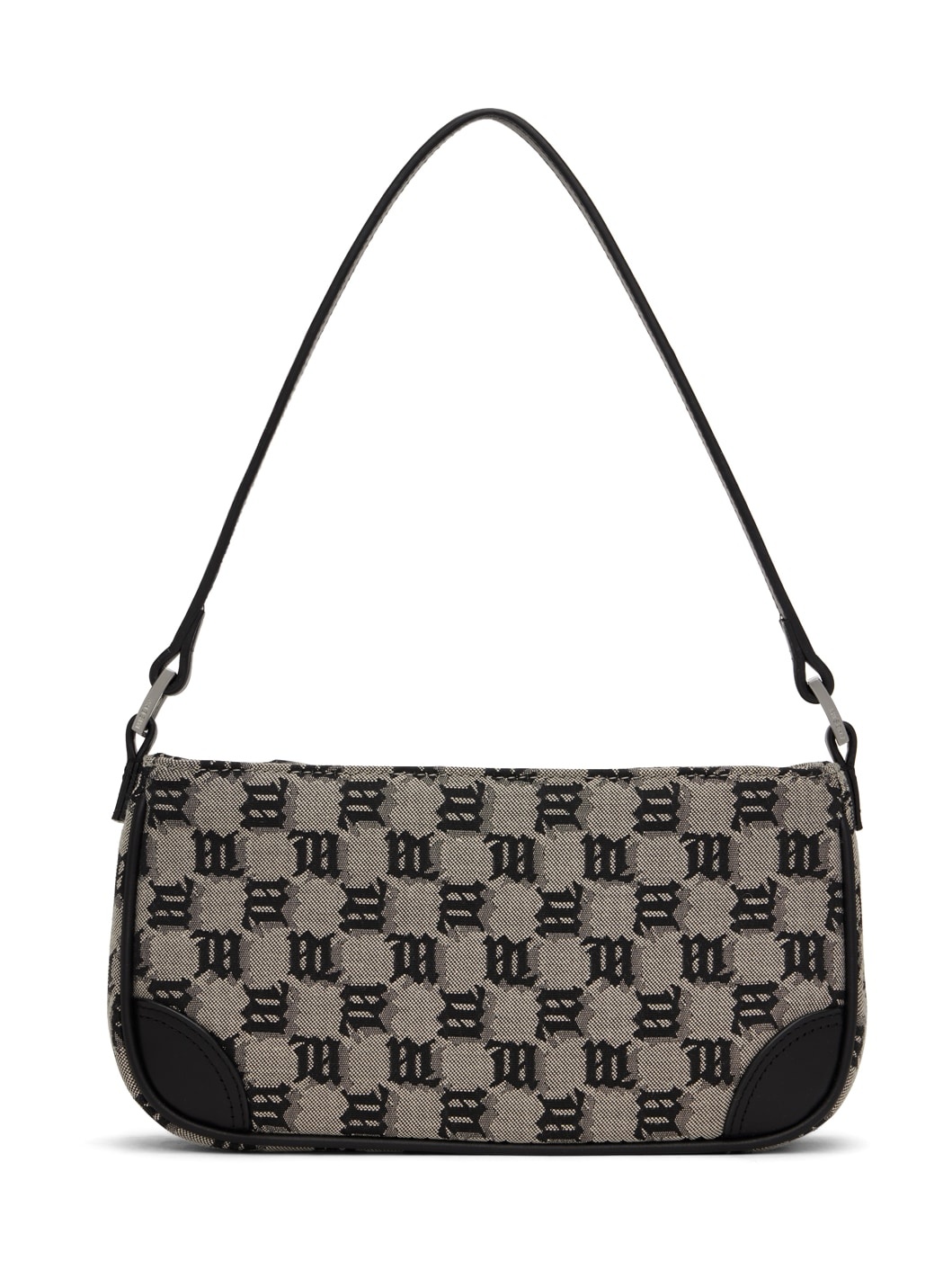 Taupe & Black Monogram 90s Bag - 1