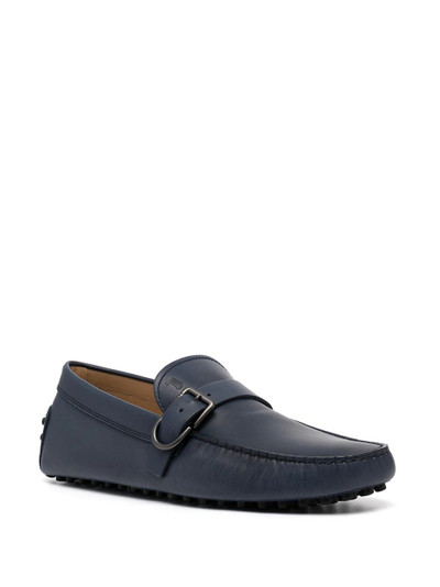 Tod's Gommino buckle leather loafers outlook