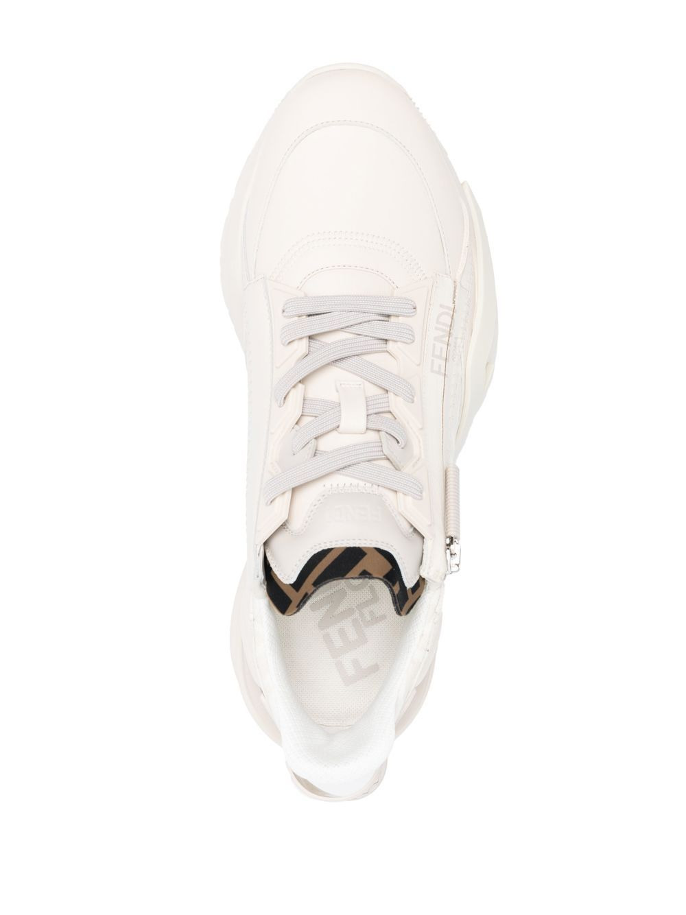 Flow leather low-top sneakers - 4