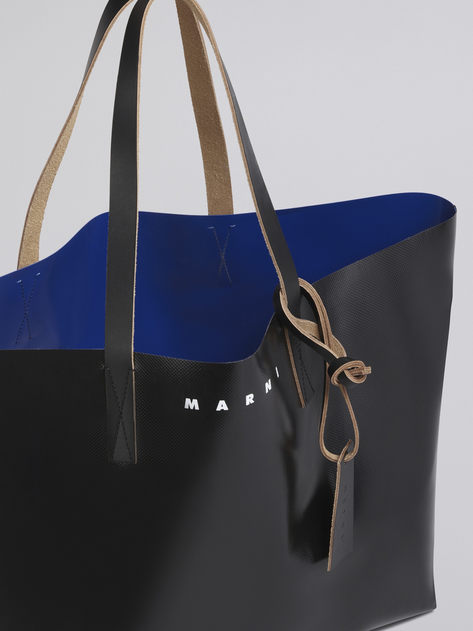 BLACK AND BLUE TRIBECA SHOPPING BAG - 3