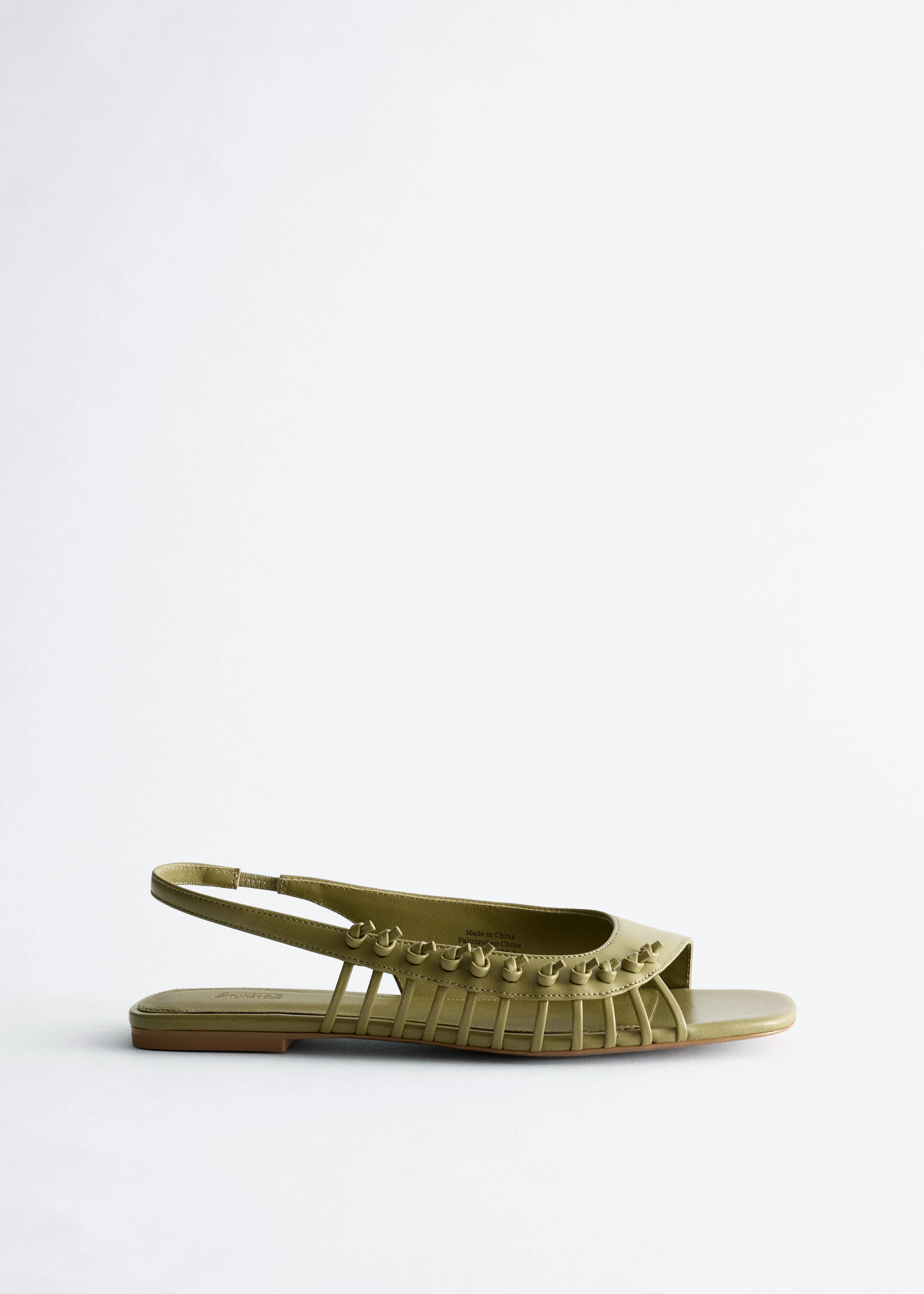 Leather Slingback Sandals - 1