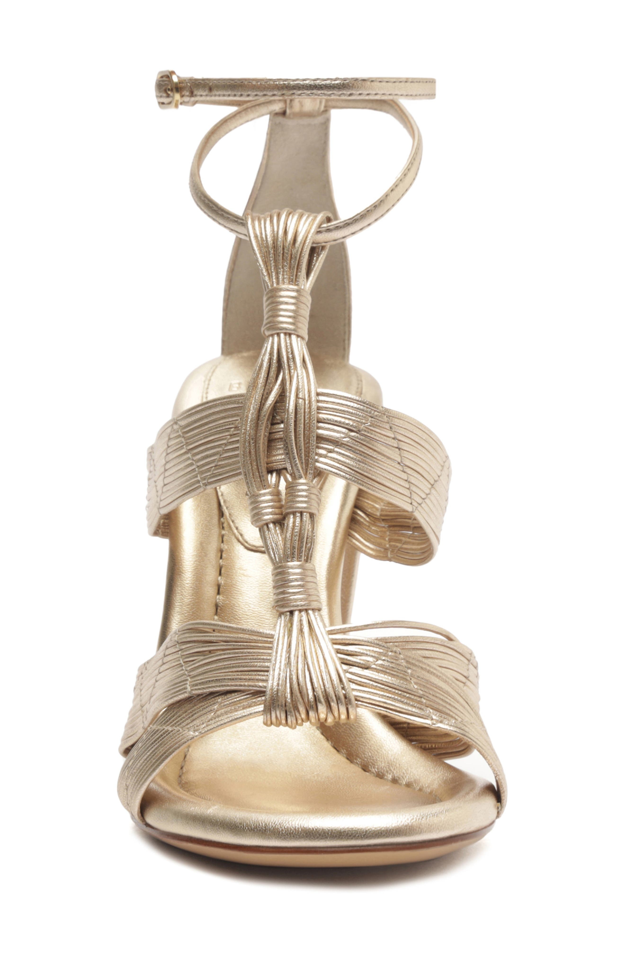Alexandre Birman Olga Block Heel Sandal in Golden at Nordstrom - 4