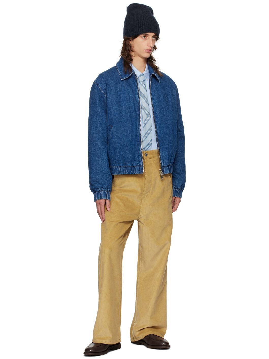 Tan Baggy Fit Trousers - 4