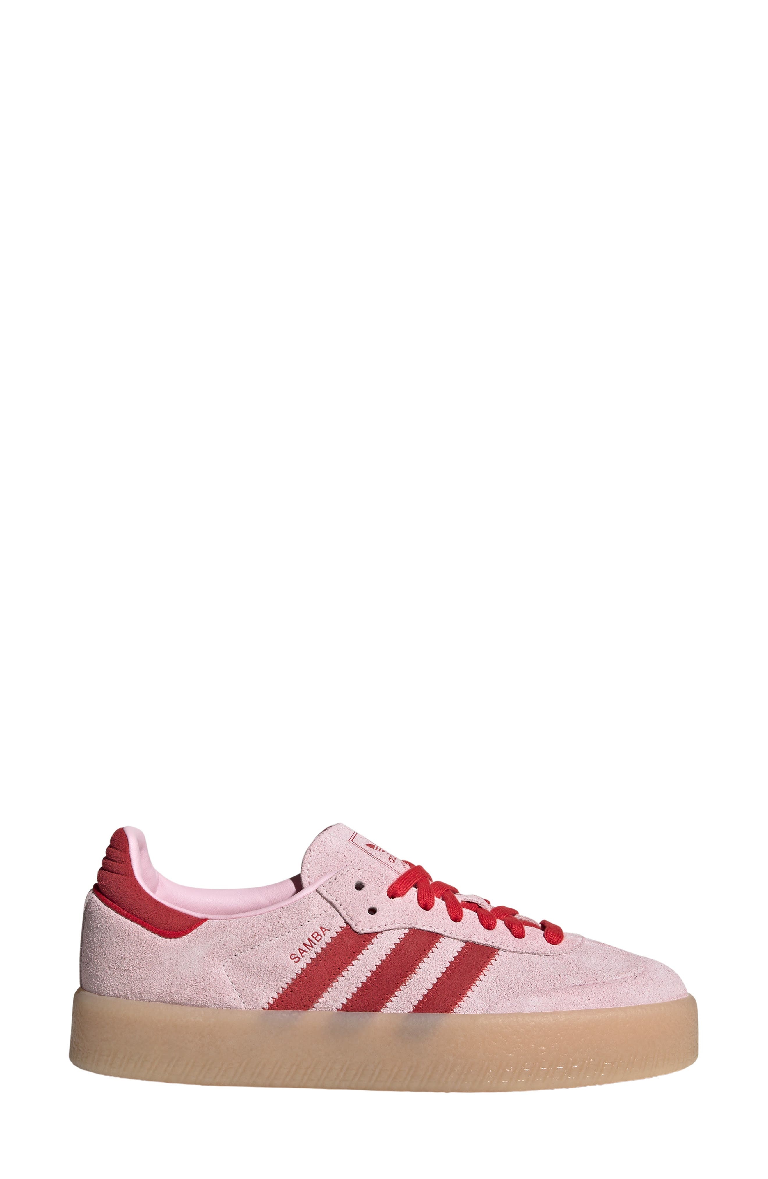 adidas Sambae Sneaker in Clear Pink/scarlet/Gum 3 at Nordstrom - 3