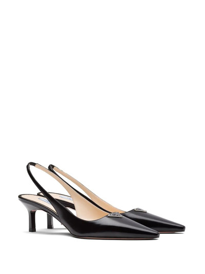 Prada 55mm slingback pumps outlook