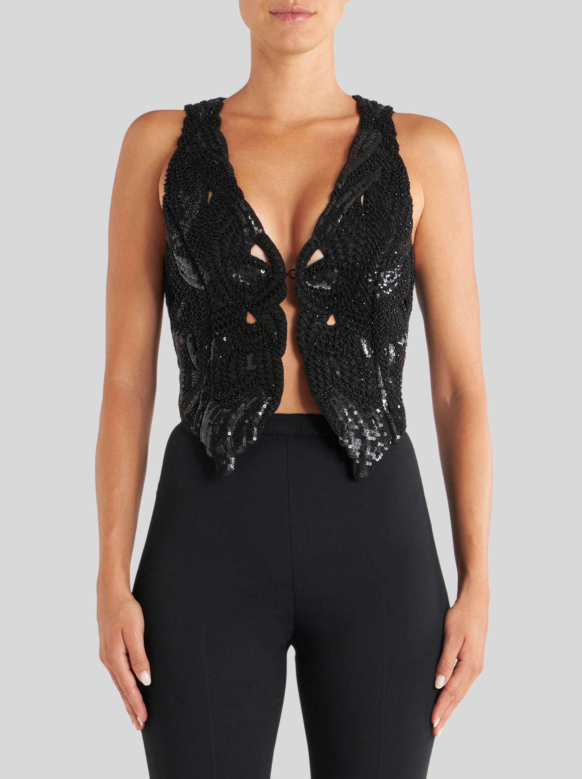 EMBROIDERED BUTTERFLY WAISTCOAT - 2