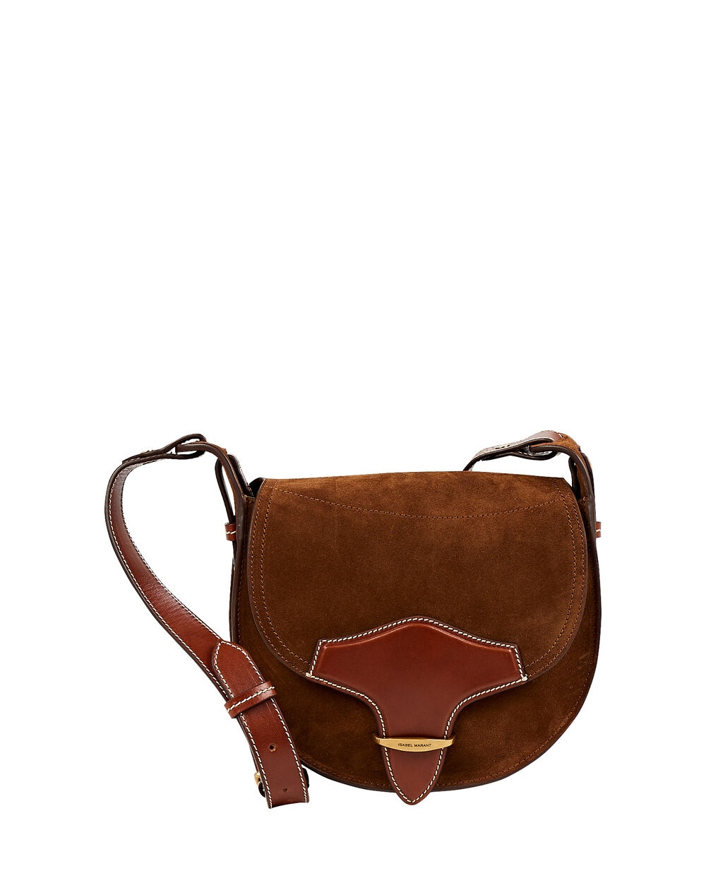 Botsy Suede Saddle Crossbody Bag - 1