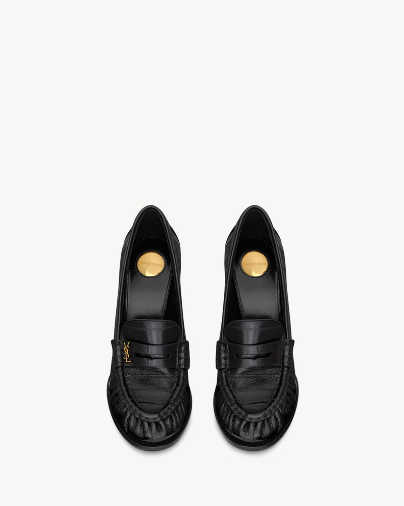SAINT LAURENT LE LOAFER PUMPS IN EEL outlook