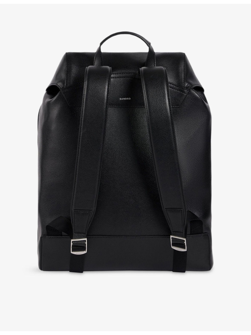 Buckled Leather Backpack 3