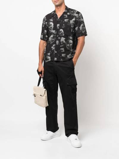 Palm Angels skull-print short-sleeved shirt outlook