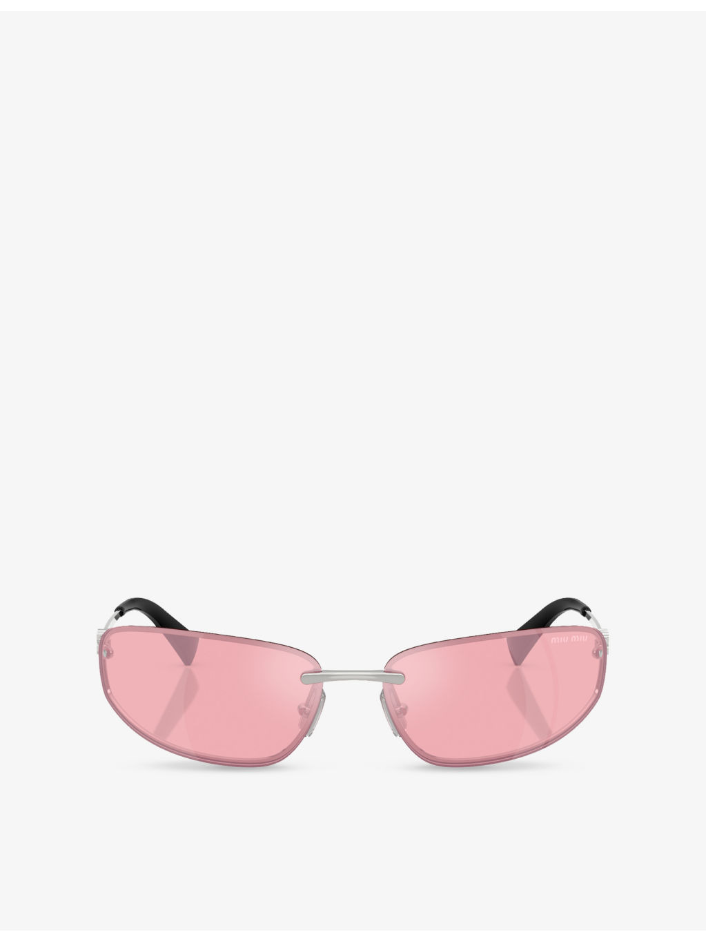MU A50S Oval-Frame Metal Sunglasses - 1