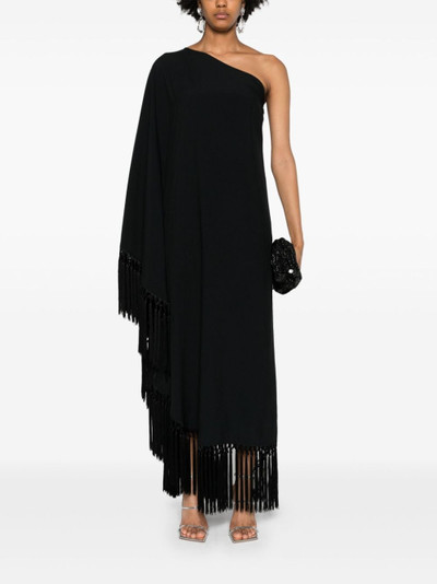 Taller Marmo one-shoulder fringed midi dress outlook