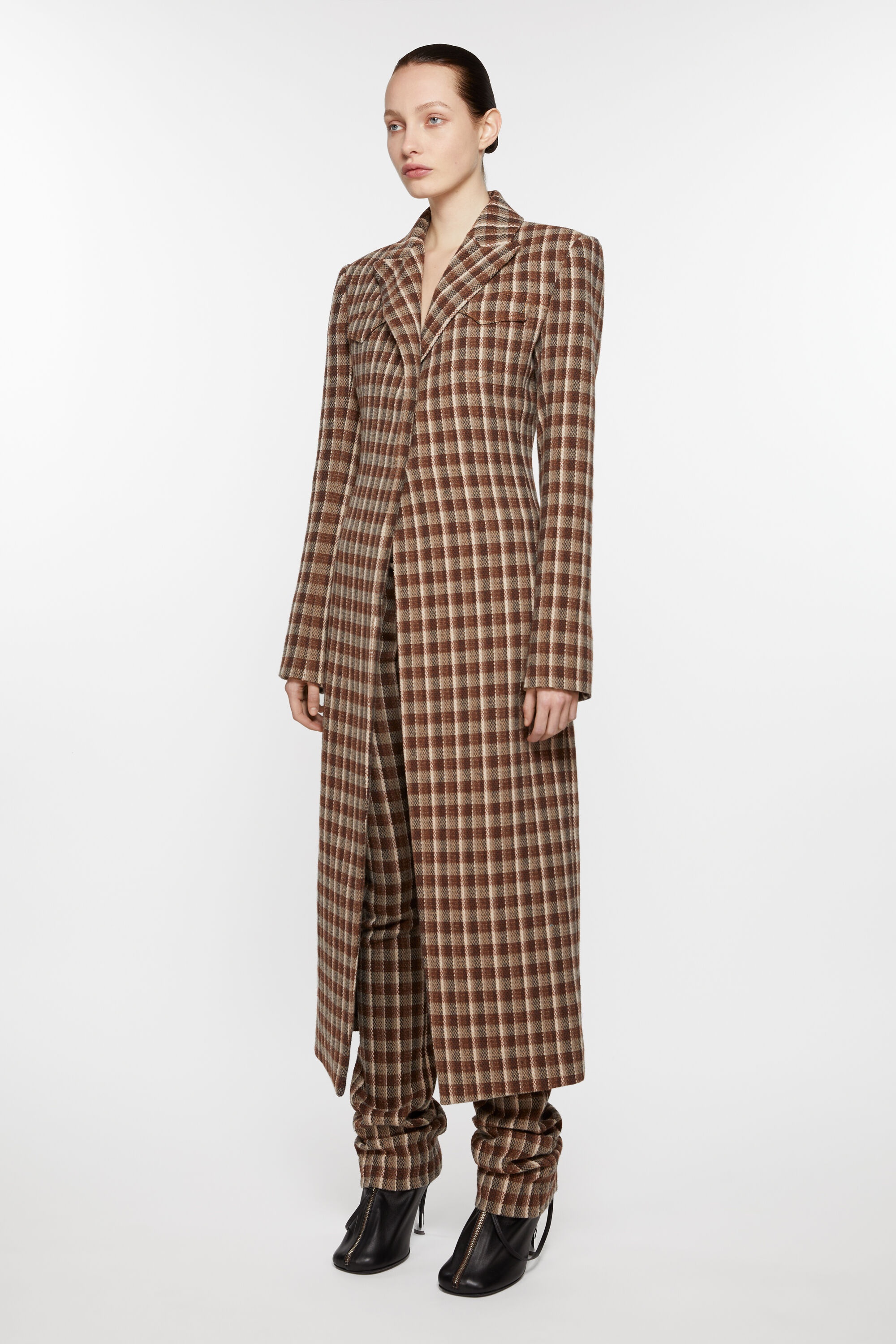 Single-breasted coat - Beige/brown - 3