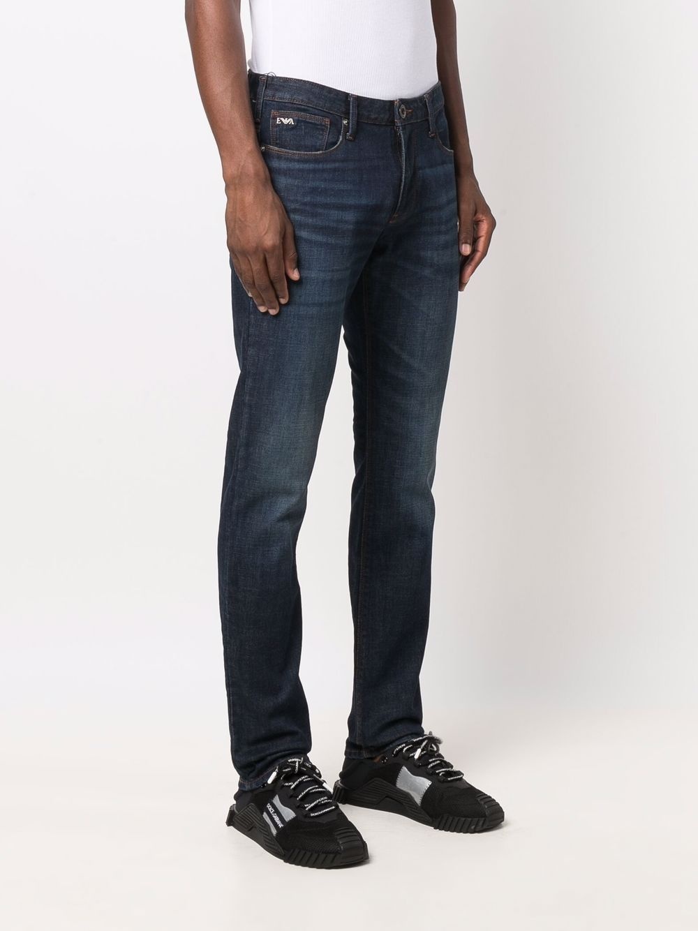 mid-rise straight jeans - 3