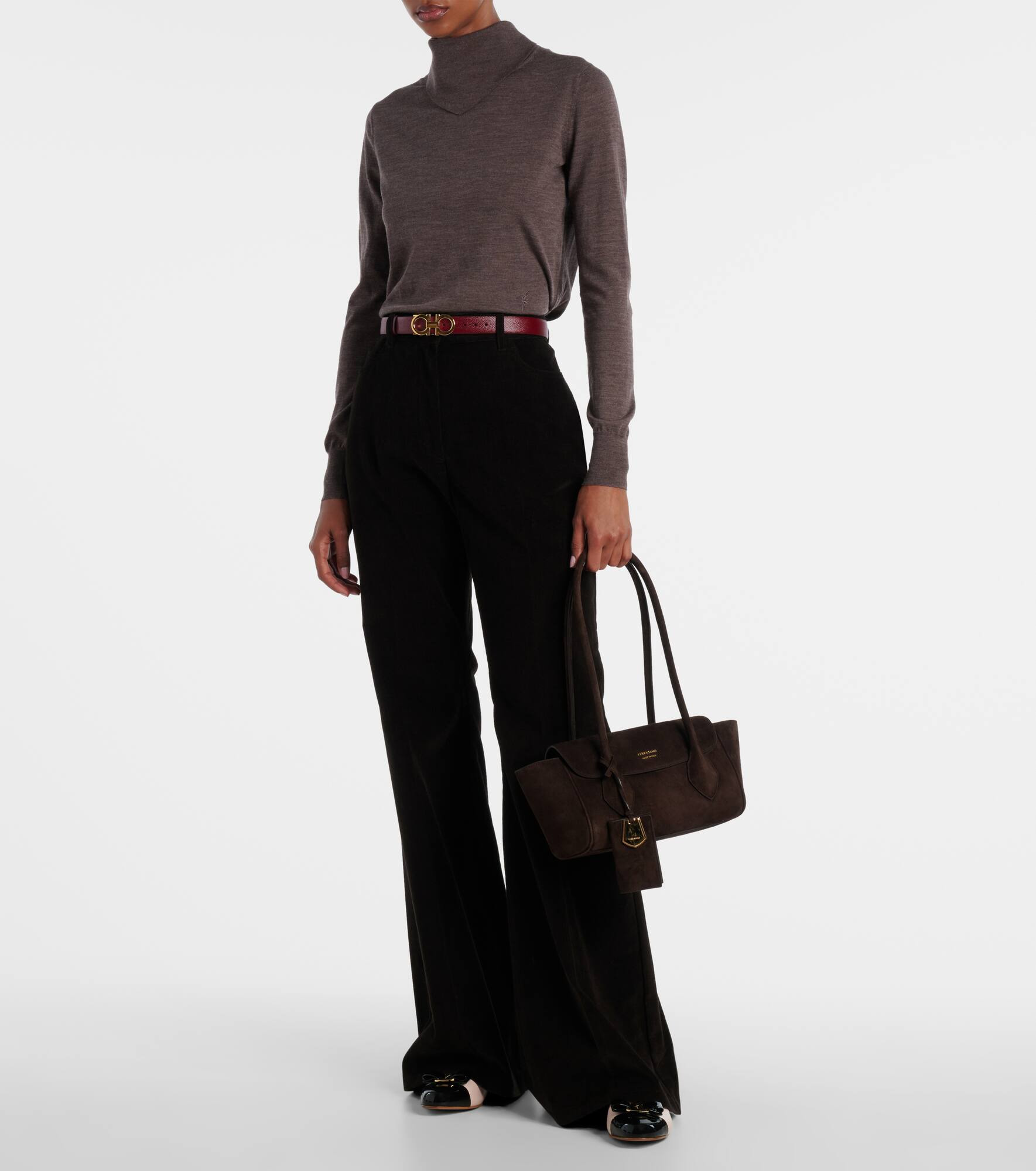 Firenze Small suede tote bag - 5
