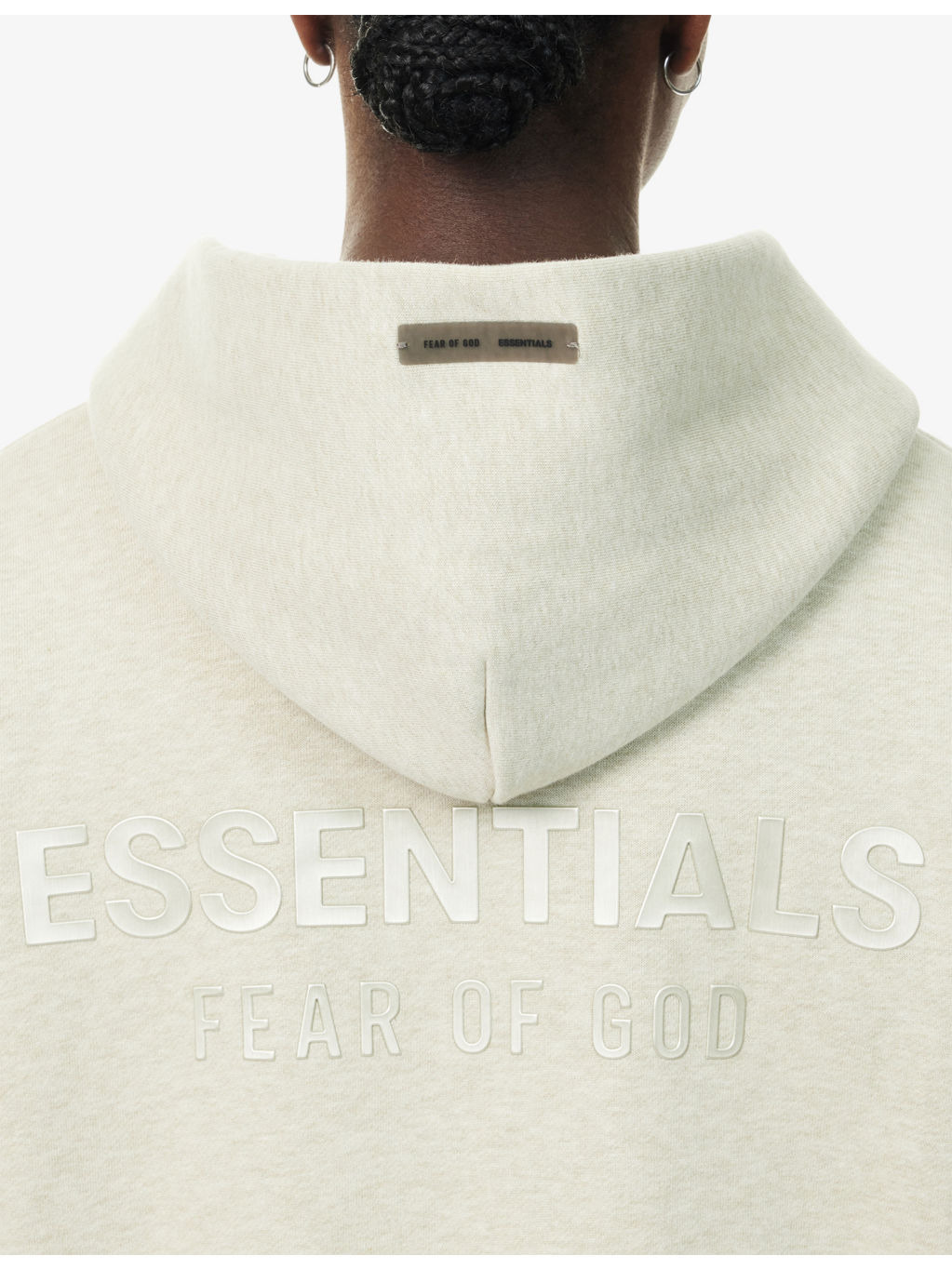 Embossed-Branding Classic-Fit Cotton-Blend Hoody - 5