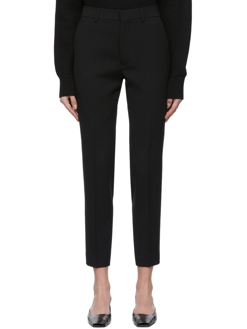 Black Cigarette Fit Trousers 1
