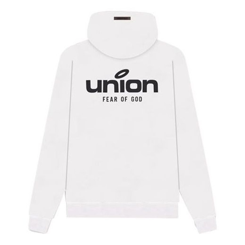 ESSENTIALS Fear of God Essentials FW21 Vintage Hoodie x Union LA 'White' FOG-FW21-097 outlook