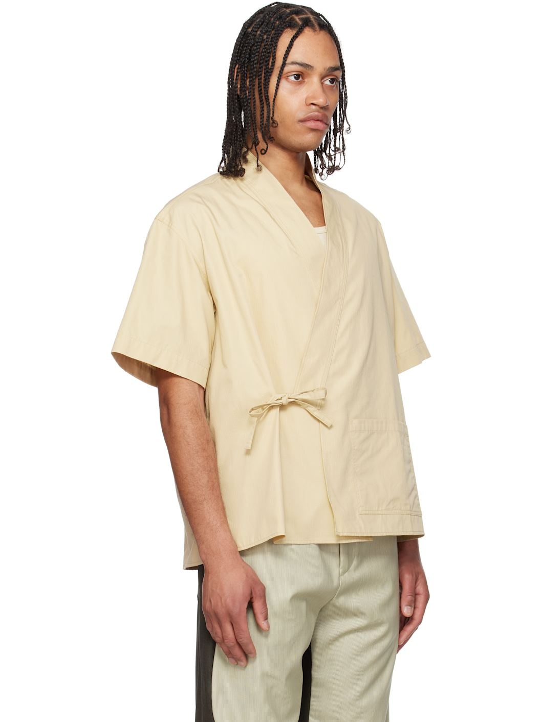 Beige Kimono Shirt - 2