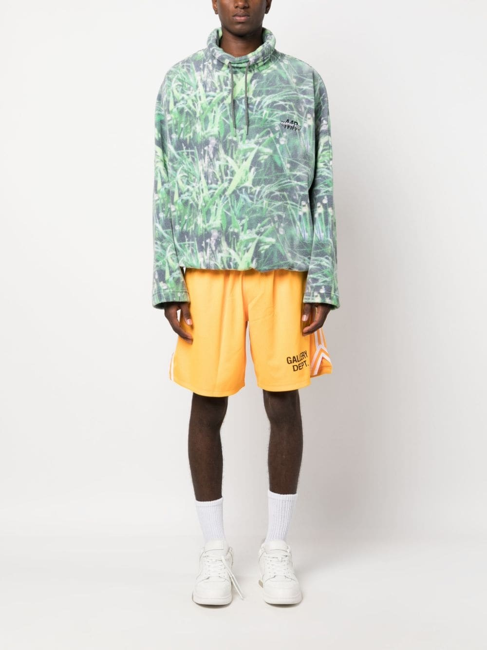 logo-print track shorts - 2