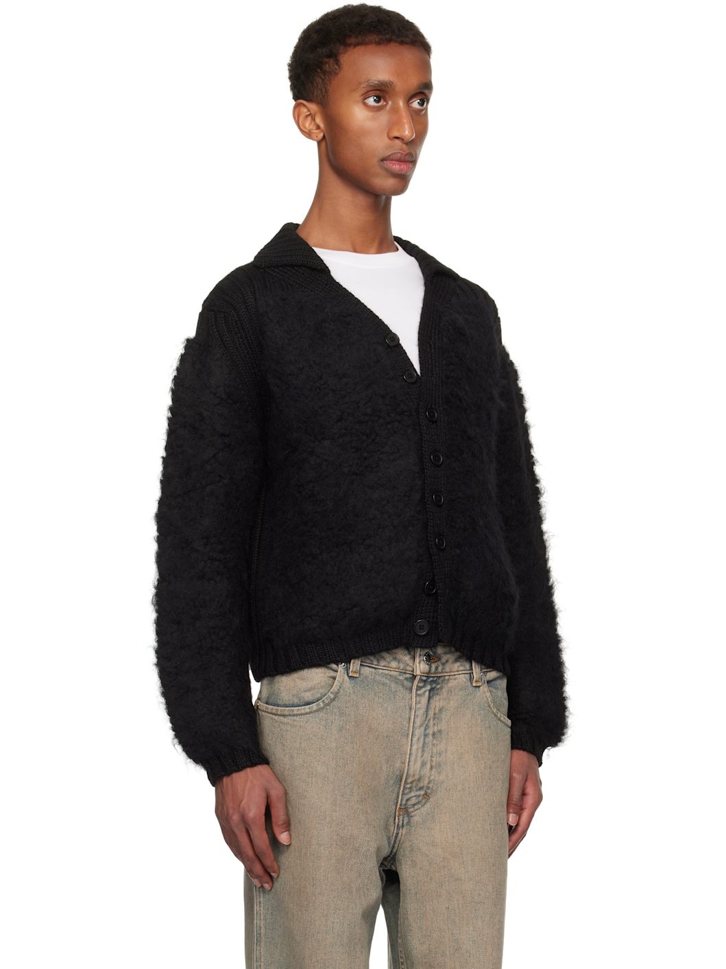 Black Teddy Cardigan - 2