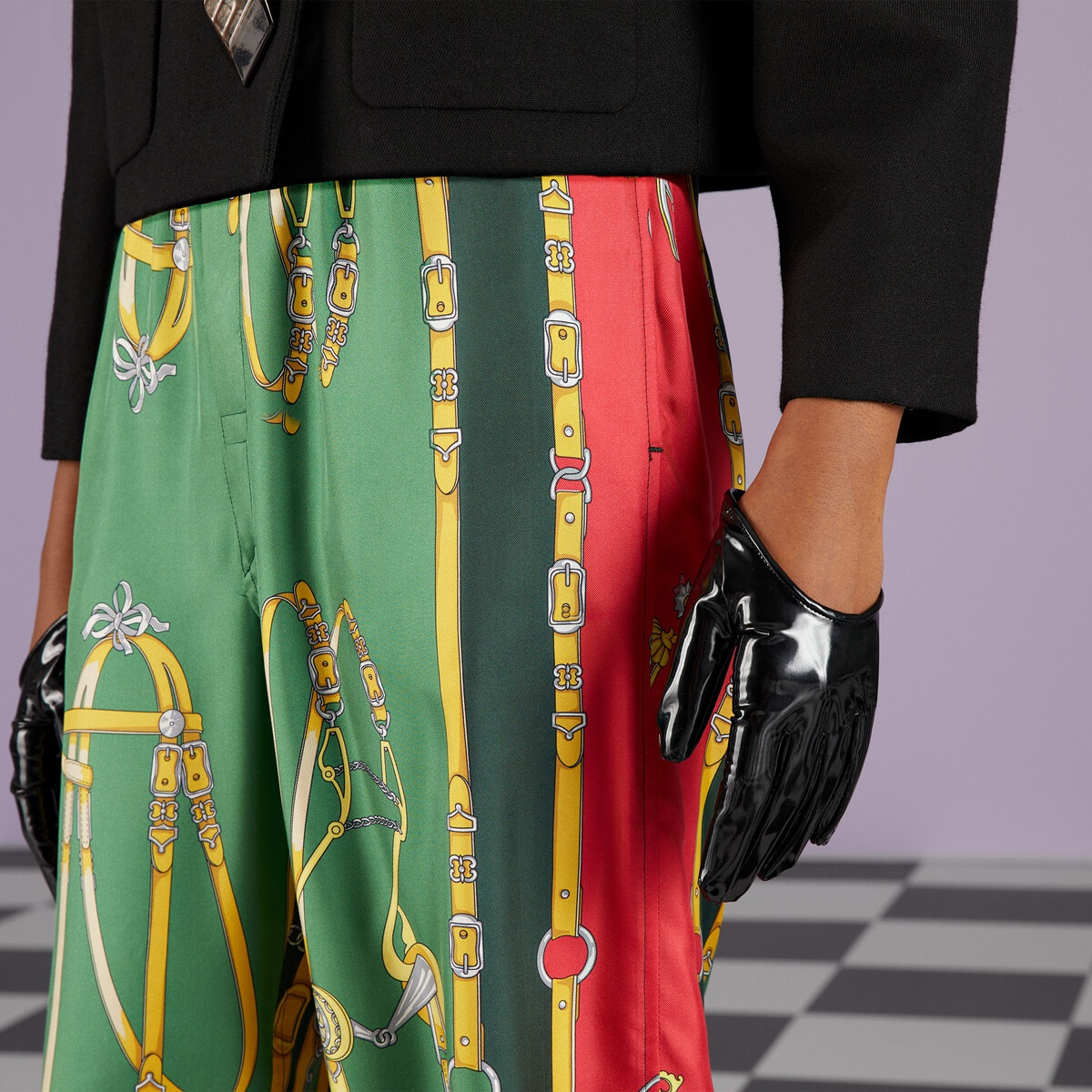 Harness and Double G silk pant - 3