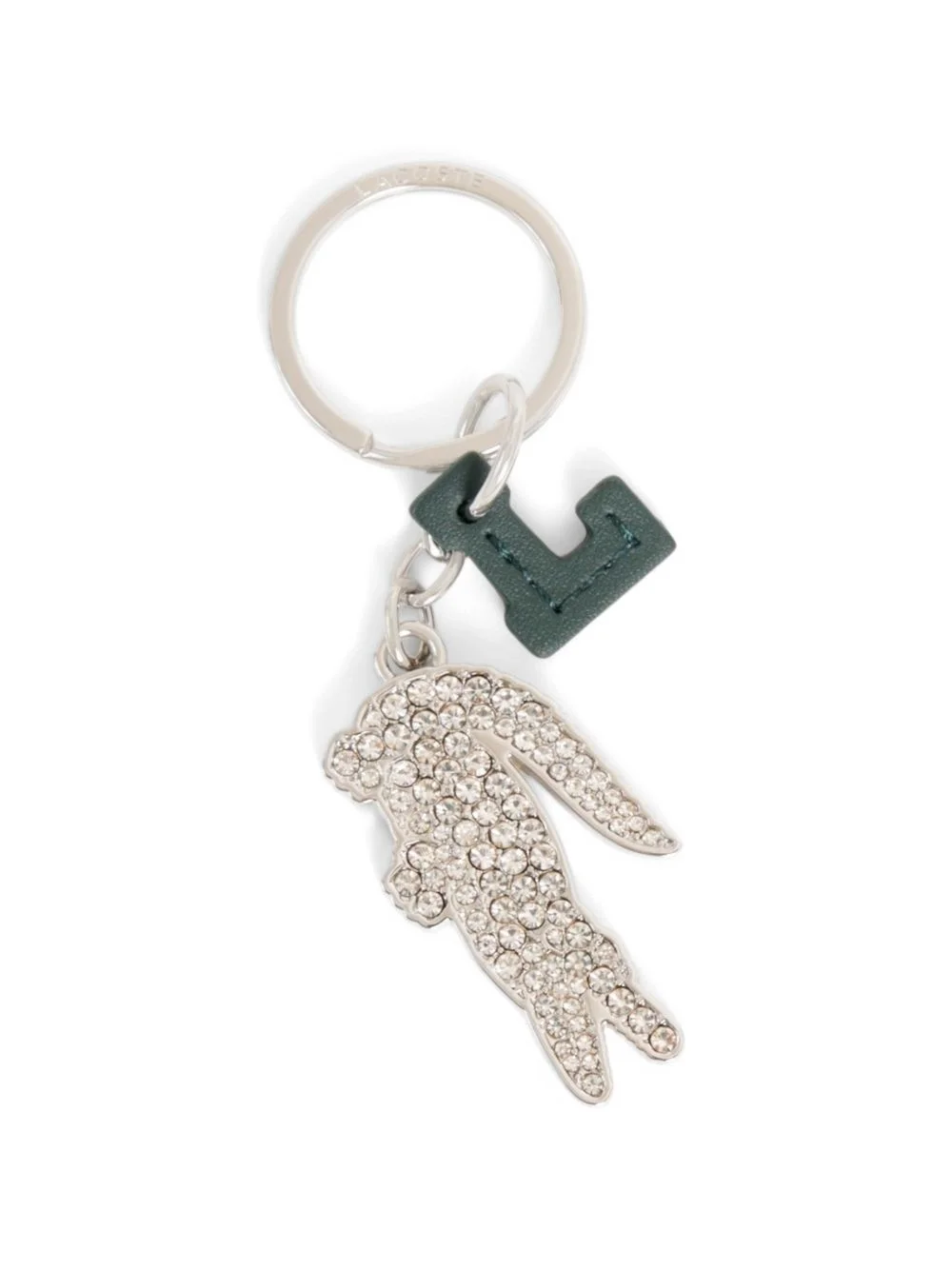 crystallised leather keyring - 1