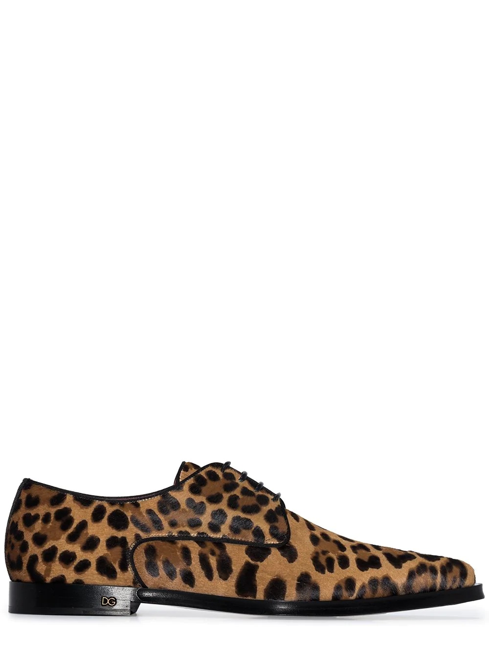 Millenials leopard print pony hair shoes - 1