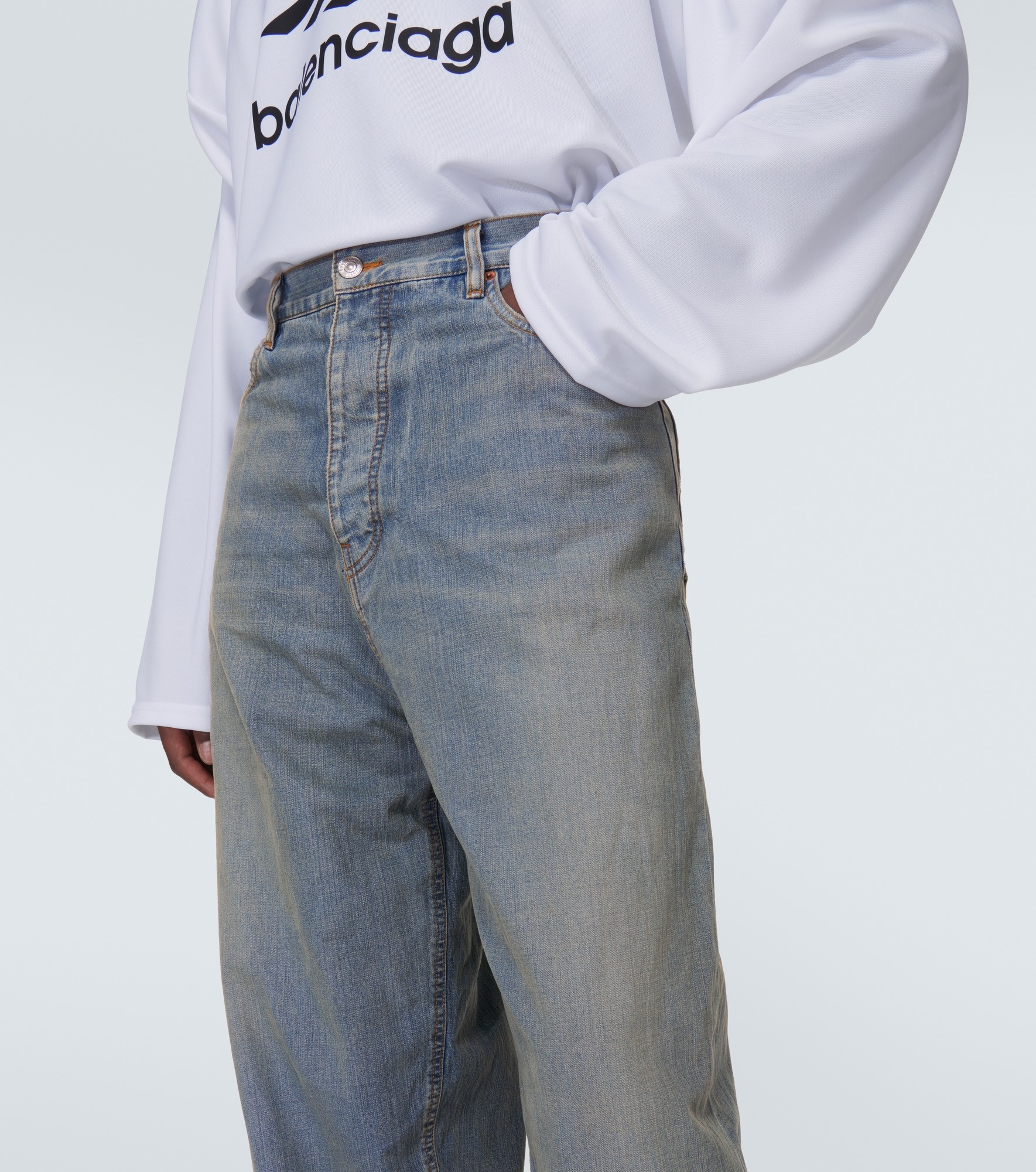 Waterproof wide-leg jeans - 5
