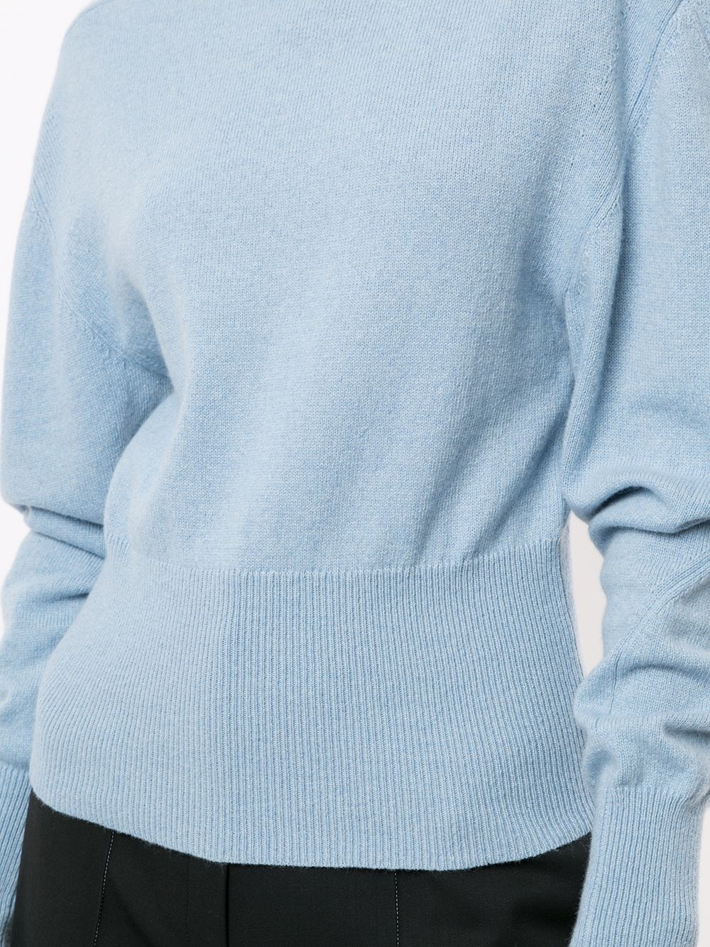 high neck bishop sleeves jumper - 5