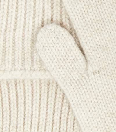 Max Mara Fly ribbed-knit cashmere gloves outlook