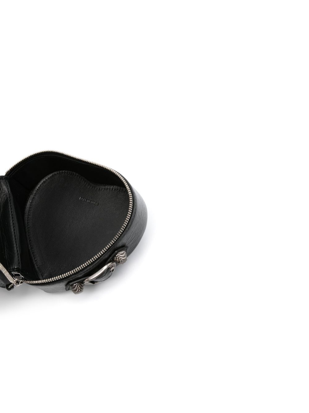 Le Cagole Heart leather clutch bag - 4