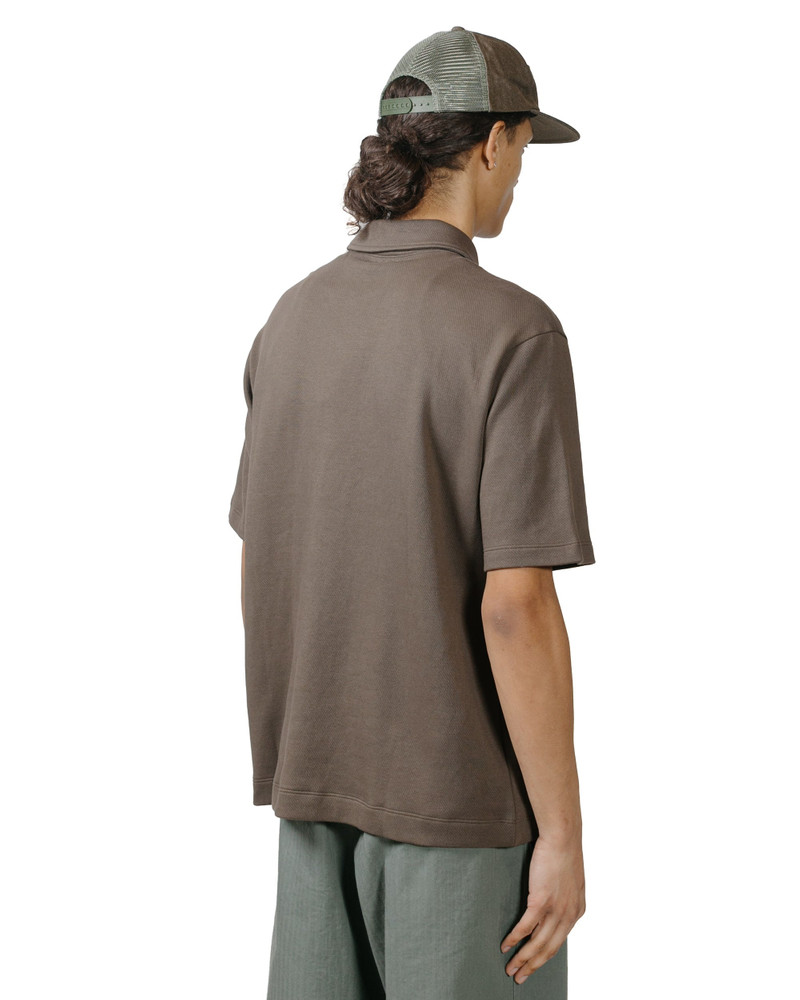 Half Zip Polo Bark 3
