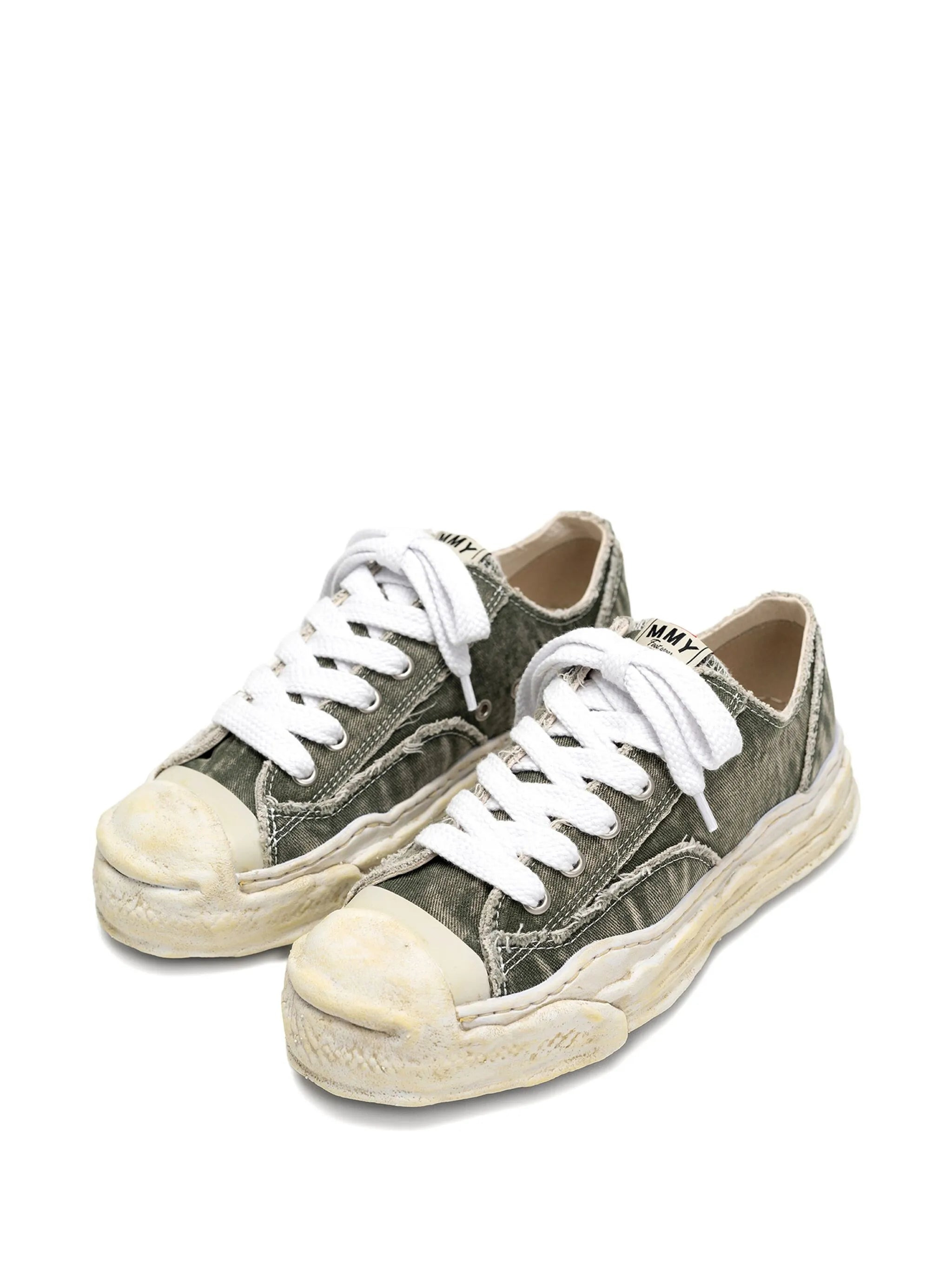 Hank denim low-top sneakers - 2